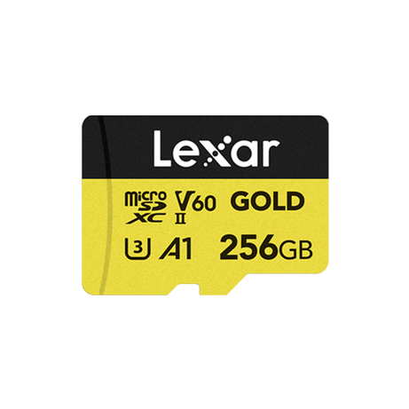 LEXAR 256GB GOLD MICROSDXC UHS-IICARDS, UP TO 280MB/S READ 180MB/S WRITE, C10 A1 V60 U3 - Imagen 1 de 2 LEXAR 256GB GOLD MICROSDXC UHS-IICARDS, UP TO 280MB/S READ 180MB/S WRITE, C10 A1 V60 U3 - Imagen 1 de 2