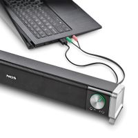 Miniatura 6 de BARRA DE SONIDO BLUETOOTH NGS SB500-BT 20W ALIMENTADO POR USB JACK 3.5 CONTROL DE VOLUMEN NEGRO