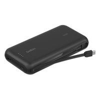 Miniatura 1 de POWERBANK BELKIN BPB024HQBK CABLE USB-C INTEGRADO NEGRO 20000 mAH 1xUSB-C 1xUSB-A 30W