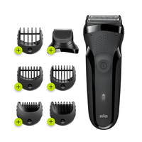 Miniatura 1 de AFEITADORA BRAUN 300BT BLK SERIE 3 BOX EURO RECARGABLE 3 CABEZALES