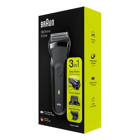 AFEITADORA BRAUN 300BT BLK SERIE 3 BOX EURO RECARGABLE 3 CABEZALES - Imagen 7 de 7 AFEITADORA BRAUN 300BT BLK SERIE 3 BOX EURO RECARGABLE 3 CABEZALES - Imagen 7 de 7