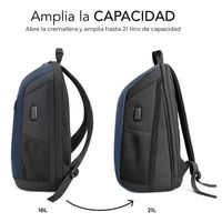 Miniatura 3 de MOCHILA PORTATIL 15,6´´ SUBBLIM NOMAD XPAND AIR AZUL