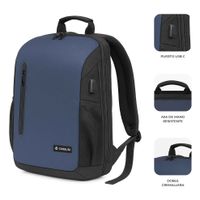 Miniatura 4 de MOCHILA PORTATIL 15,6´´ SUBBLIM NOMAD XPAND AIR AZUL