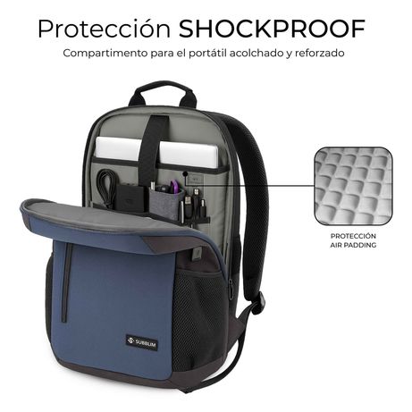 MOCHILA PORTATIL 15,6´´ SUBBLIM NOMAD XPAND AIR AZUL - Imagen 6 de 6 MOCHILA PORTATIL 15,6´´ SUBBLIM NOMAD XPAND AIR AZUL - Imagen 6 de 6