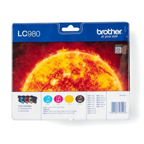CARTUCHO BROTHER MULTIPACK LC980 - Imagen 2 de 4 CARTUCHO BROTHER MULTIPACK LC980 - Imagen 2 de 4