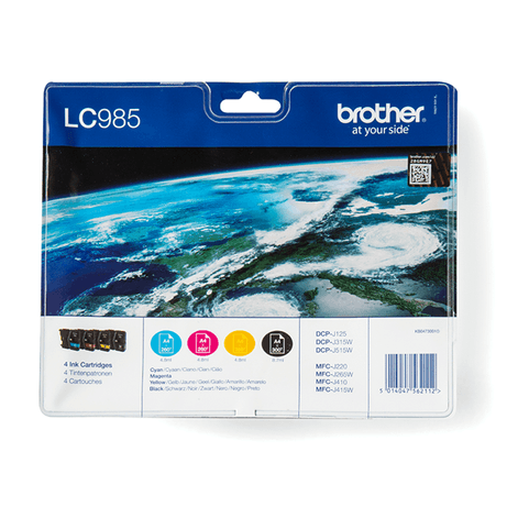 CARTUCHO BROTHER MULTIPACK LC985VALBP - Imagen 1 de 4 CARTUCHO BROTHER MULTIPACK LC985VALBP - Imagen 1 de 4