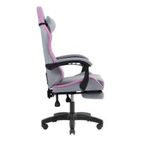 Miniatura 4 de SILLA GAMER MARS GAMING MGCXFSPK FABRIC RECLINABLE REPOSAPIES EXTENSIBLE DISE??O TEXTIL ROSA PLATA