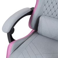 Miniatura 9 de SILLA GAMER MARS GAMING MGCXFSPK FABRIC RECLINABLE REPOSAPIES EXTENSIBLE DISE??O TEXTIL ROSA PLATA