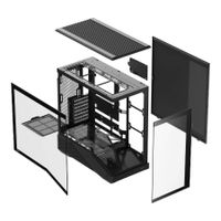 Miniatura 8 de CAJA ATX SEMITORRE ABYSM ARIAN FRAME A400 BLACK 1x3.5" 1x2.5" USB-C GPU MAX 420mm