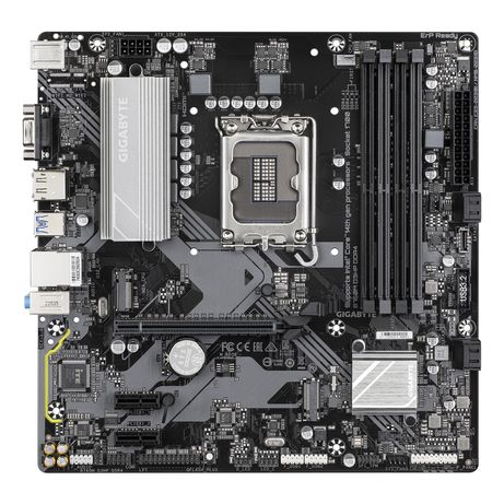GIGABYTE Intel B760M D3HP DDR4 Placa base - Soporta CPUs Intel Core de 14ª generación, VRM digital de 4+1+1 fases, hasta 5333MHz DDR4 (OC), 2xPCIe 4. - Imagen 3 de 5 GIGABYTE Intel B760M D3HP DDR4 Placa base - Soporta CPUs Intel Core de 14ª generación, VRM digital de 4+1+1 fases, hasta 5333MHz DDR4 (OC), 2xPCIe 4. - Imagen 3 de 5