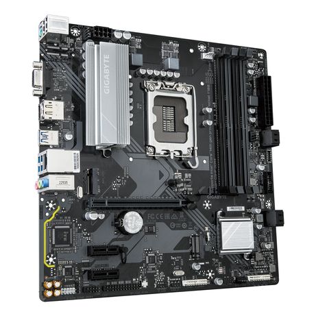 GIGABYTE Intel B760M D3HP DDR4 Placa base - Soporta CPUs Intel Core de 14ª generación, VRM digital de 4+1+1 fases, hasta 5333MHz DDR4 (OC), 2xPCIe 4. - Imagen 4 de 5 GIGABYTE Intel B760M D3HP DDR4 Placa base - Soporta CPUs Intel Core de 14ª generación, VRM digital de 4+1+1 fases, hasta 5333MHz DDR4 (OC), 2xPCIe 4. - Imagen 4 de 5