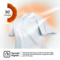 Miniatura 6 de SECADORA DE CONDENSACION HISENSE DHQE900UWDC 9 KG D BLANCO