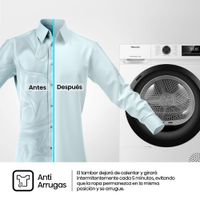 Miniatura 8 de SECADORA DE CONDENSACION HISENSE DHQE900UWDC 9 KG D BLANCO