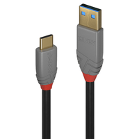 Miniatura 1 de 1M USB 3.2 TYPE A TO C CABLE  5A PD  ANTHRA LINE