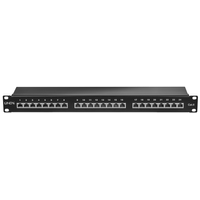 Miniatura 1 de CAT.6 PATCH PANEL 24P STP 1U, BLACK