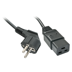 2M SCHUKO TO IEC C19 MAINS CABLE, L