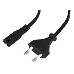 2M EURO TO IEC C7 MAINS CABLE, LOW-
