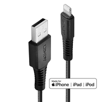 Miniatura 1 de CABLE REFORZADO USB-A A LIGHTNING  NEGRO  0.5M