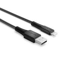 Miniatura 4 de CABLE REFORZADO USB-A A LIGHTNING  NEGRO  0.5M