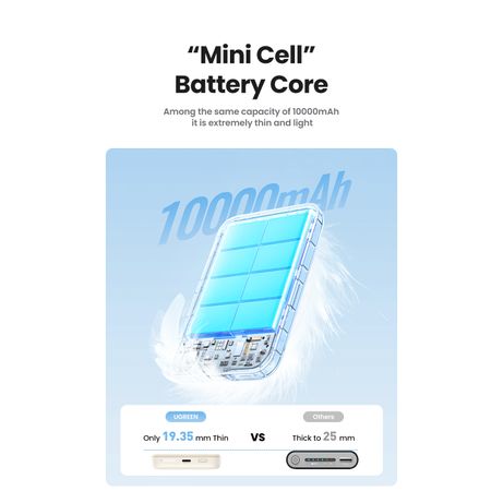 UGREEN 10000MAH MINI MAGNETIC WIRELESS 20W POWER BANK - Imagen 5 de 23 UGREEN 10000MAH MINI MAGNETIC WIRELESS 20W POWER BANK - Imagen 5 de 23