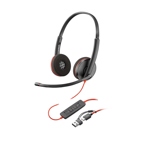 Poly BW 3215 Monaural USB-C Headset +3.5mm Plug +USB-C/A Adapter - Imagen 1 de 2 Poly BW 3215 Monaural USB-C Headset +3.5mm Plug +USB-C/A Adapter - Imagen 1 de 2