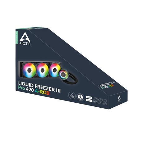 REFRIGERACION LIQUIDA CPU ARCTIC FREEZER III PRO 420 A-RGB NEGRA - Imagen 2 de 7 REFRIGERACION LIQUIDA CPU ARCTIC FREEZER III PRO 420 A-RGB NEGRA - Imagen 2 de 7