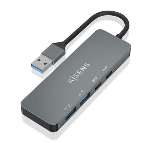 AISENS Hub USB 3 2 Gen2 10G USB A USB A M 2xUSB C H 2xUSB A H Gris 15cm - Imagen 1 de 6 AISENS Hub USB 3 2 Gen2 10G USB A USB A M 2xUSB C H 2xUSB A H Gris 15cm - Imagen 1 de 6