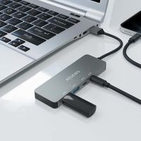 Miniatura 2 de AISENS Hub USB 3 2 Gen2 10G USB A  USB A M 2xUSB C H 2xUSB A H  Gris  15cm