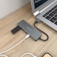 Miniatura 3 de AISENS Hub USB 3 2 Gen2 10G USB A  USB A M 2xUSB C H 2xUSB A H  Gris  15cm