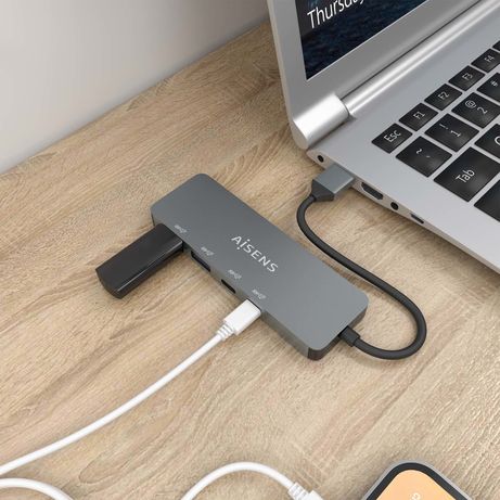 AISENS Hub USB 3 2 Gen2 10G USB A USB A M 2xUSB C H 2xUSB A H Gris 15cm - Imagen 3 de 6 AISENS Hub USB 3 2 Gen2 10G USB A USB A M 2xUSB C H 2xUSB A H Gris 15cm - Imagen 3 de 6