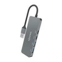 Miniatura 4 de AISENS Hub USB 3 2 Gen2 10G USB A  USB A M 2xUSB C H 2xUSB A H  Gris  15cm