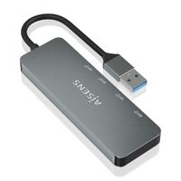 Miniatura 5 de AISENS Hub USB 3 2 Gen2 10G USB A  USB A M 2xUSB C H 2xUSB A H  Gris  15cm