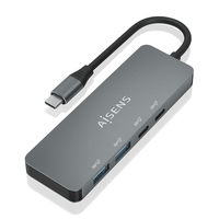 Miniatura 1 de AISENS Hub USB 3 2 Gen2 10G USB C  USB C M 2xUSB C H 2xUSB A H  Gris  15cm