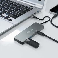 Miniatura 2 de AISENS Hub USB 3 2 Gen2 10G USB C  USB C M 2xUSB C H 2xUSB A H  Gris  15cm