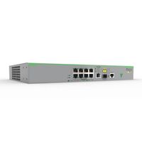 Miniatura 2 de 8 x 10/100T POE+ ports and 1 x combo ports (100/1000X SFP or 10/100/1000T Copper), Fixed AC power supply, EU Power Cord
