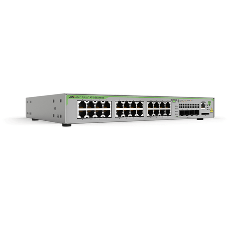 24 x 10/100/1000T ports and 4 x SFP uplink slots (100/1000X SFP) Fixed one AC power supply EU Power Cord - Imagen 1 de 2 24 x 10/100/1000T ports and 4 x SFP uplink slots (100/1000X SFP) Fixed one AC power supply EU Power Cord - Imagen 1 de 2