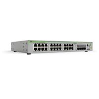 Miniatura 2 de 24 x 10/100/1000T POE+ ports and 4 x SFP uplink slots (100/1000X SFP)  370W POE capacity  Fixed one AC power supply  EU Power Cord