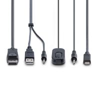Miniatura 3 de 2-Port Hybrid Cable KVM Switch 4K DP