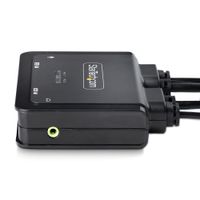 Miniatura 4 de 2-Port Hybrid Cable KVM Switch 4K DP