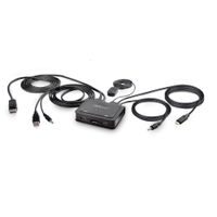 Miniatura 8 de 2-Port Hybrid Cable KVM Switch 4K DP