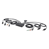 Miniatura 1 de 2-Port Dual-Monitor Cable KVM Switch
