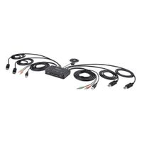 Miniatura 2 de 2-Port Dual-Monitor Cable KVM Switch