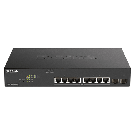 D-Link DGS-1100-10MPV2/E Switch 8xGb PoE+ 2xSFP - Imagen 1 de 2 D-Link DGS-1100-10MPV2/E Switch 8xGb PoE+ 2xSFP - Imagen 1 de 2