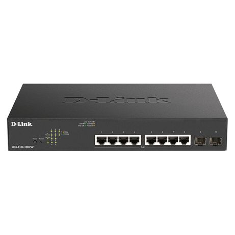 D-Link DGS-1100-10MPV2/E Switch 8xGb PoE+ 2xSFP - Imagen 2 de 2 D-Link DGS-1100-10MPV2/E Switch 8xGb PoE+ 2xSFP - Imagen 2 de 2
