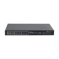 Miniatura 1 de (DH-LR2226-24ET-360-V2) DAHUA SWITCH L2 EPOE GESTIONABLE 24 PUERTOS 10/100 (8 EPOE/EOC + 16 POE) + 2 UPLINK COMBO GIGABIT/SFP