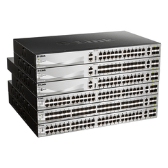 SWITCH GESTIONABLE L3 D-LINK STACKABLE DGS-3130-30PS/E 24P POE (370W) GIGA + 2P 10G + 4P 10G SFP+