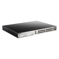 Miniatura 4 de SWITCH GESTIONABLE L3 D-LINK STACKABLE DGS-3130-30PS/E 24P POE (370W) GIGA + 2P 10G + 4P 10G SFP+