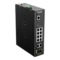 Miniatura 1 de SWITCH INDUSTRIAL D-LINK DIS-200G-12PS 8P POE + 2P GIGA Y 2P SFP   CARRIL DIN VLAN QoS IGMP
