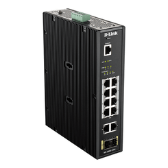 SWITCH INDUSTRIAL D-LINK DIS-200G-12PS 8P POE + 2P GIGA Y 2P SFP   CARRIL DIN VLAN QoS IGMP