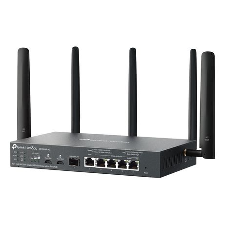 ROUTER VPN WIFI6 TP-LINK OMADA ER706WP-4G+ AX3000 2402Mbps 2xNANOSIM 1xWAN Gb 1xSFP Gb 4xLAN Gb - Imagen 4 de 5 ROUTER VPN WIFI6 TP-LINK OMADA ER706WP-4G+ AX3000 2402Mbps 2xNANOSIM 1xWAN Gb 1xSFP Gb 4xLAN Gb - Imagen 4 de 5